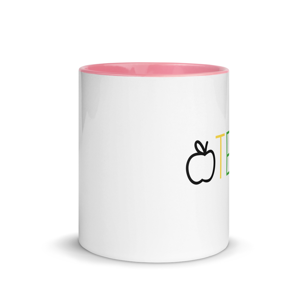 neon teach mug